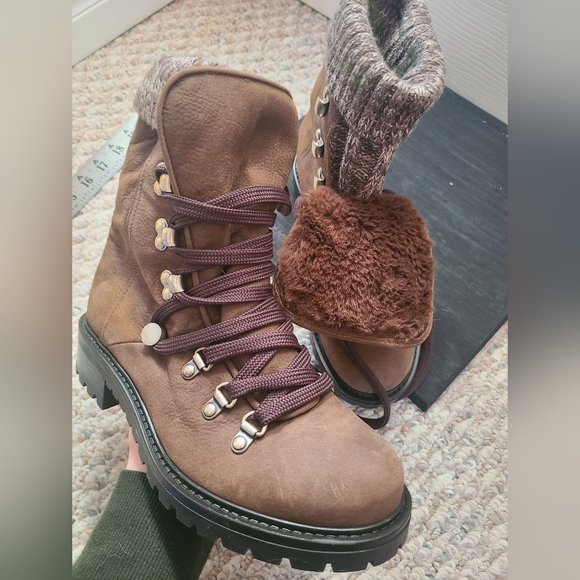 Aldo 6.5 Brown Ankle Boots - Picture 3 of 6